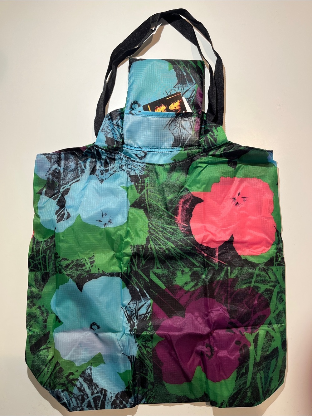 NWT Uniqlo x Andy Warhol Pocketable 2way Tote Bag - Multi Color - Picture 3 of 11